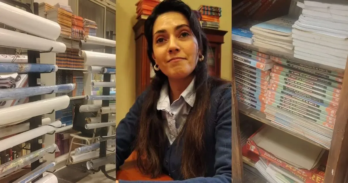 La bibliotecaria Verónica Cardozo defiende el papel de los libros en la educación.