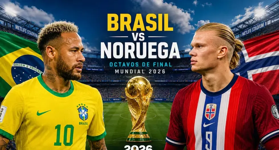 La selección brasileña busca avanzar ante Noruega en un emocionante duelo.