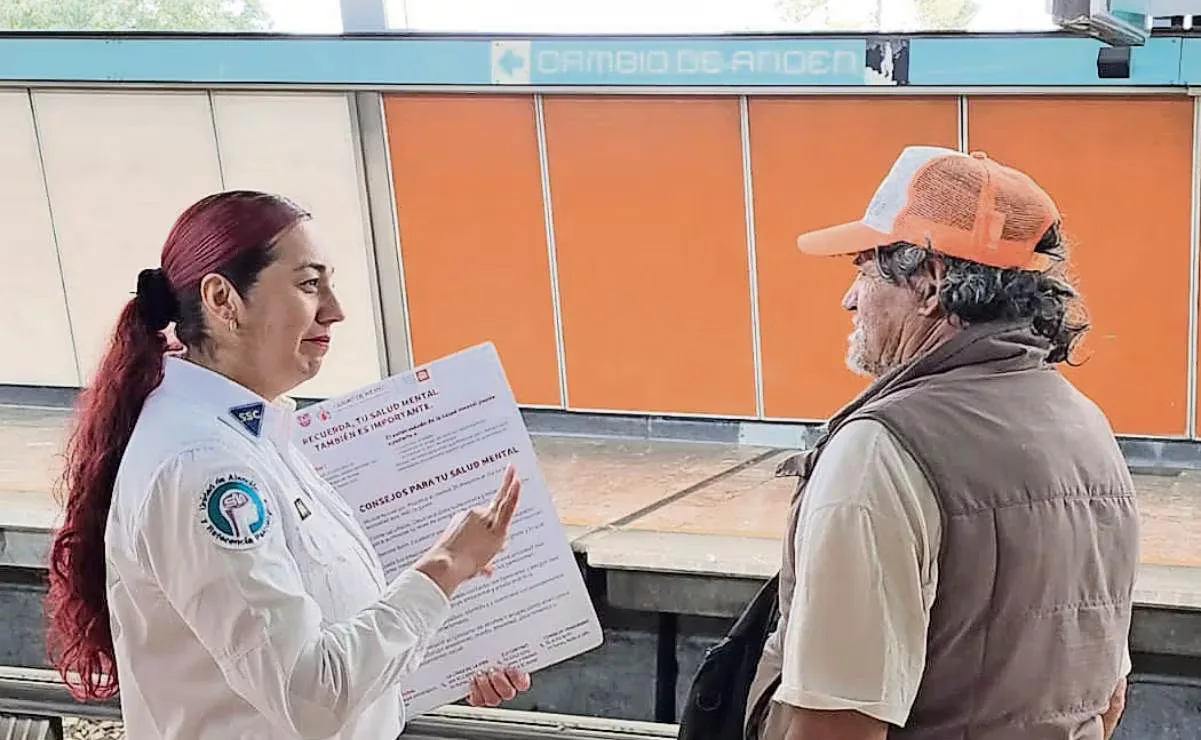 Brigadas itinerantes de salud mental brindan apoyo en las estaciones del Metro.