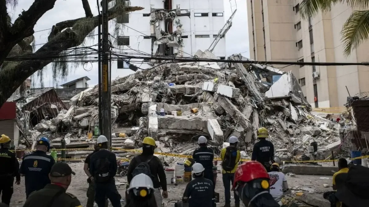 La Secretaría de Relaciones Exteriores apoya en la búsqueda de dos mexicanos tras el terremoto en Colombia.