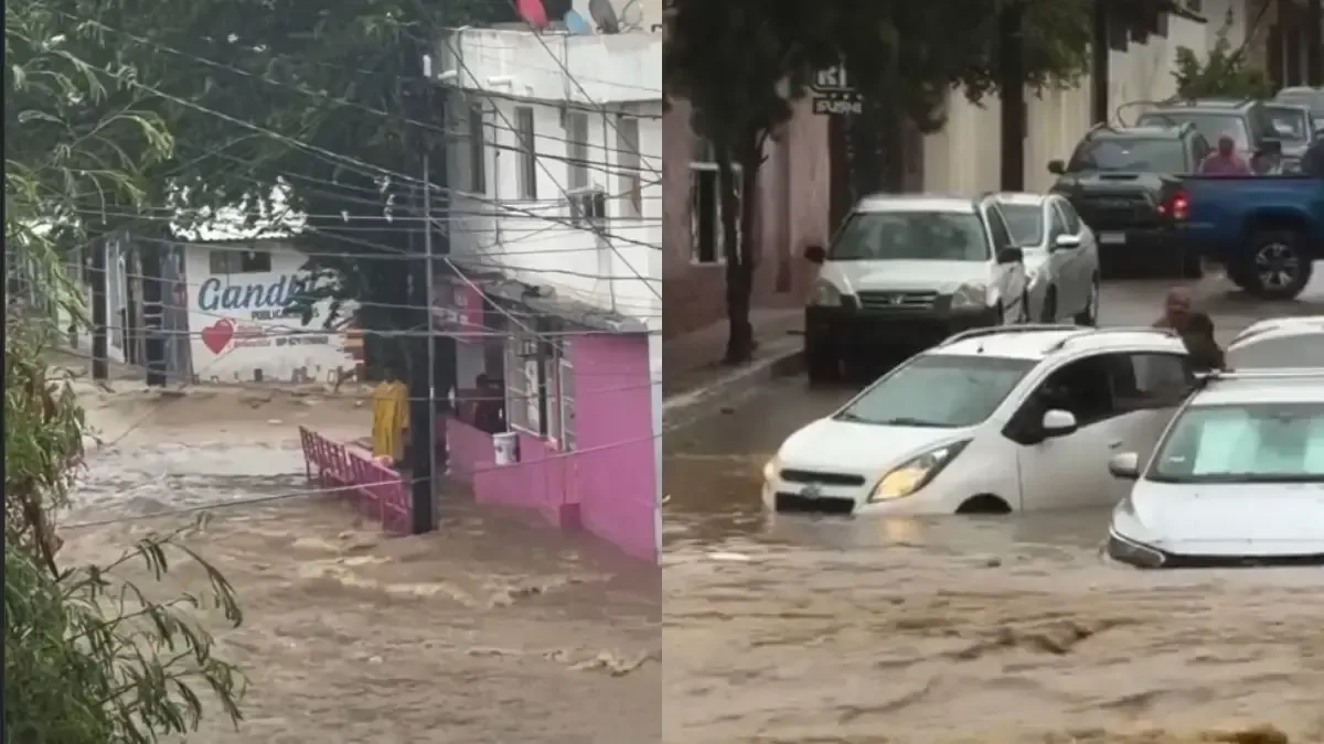 La tormenta tropical "Marie" causa serias afectaciones en Cabo San Lucas, incluyendo corrientes que arrastran vehículos y socavones.