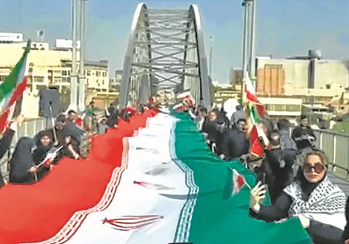 VIDEO | Cadena Humana en Irán: Protesta Masiva