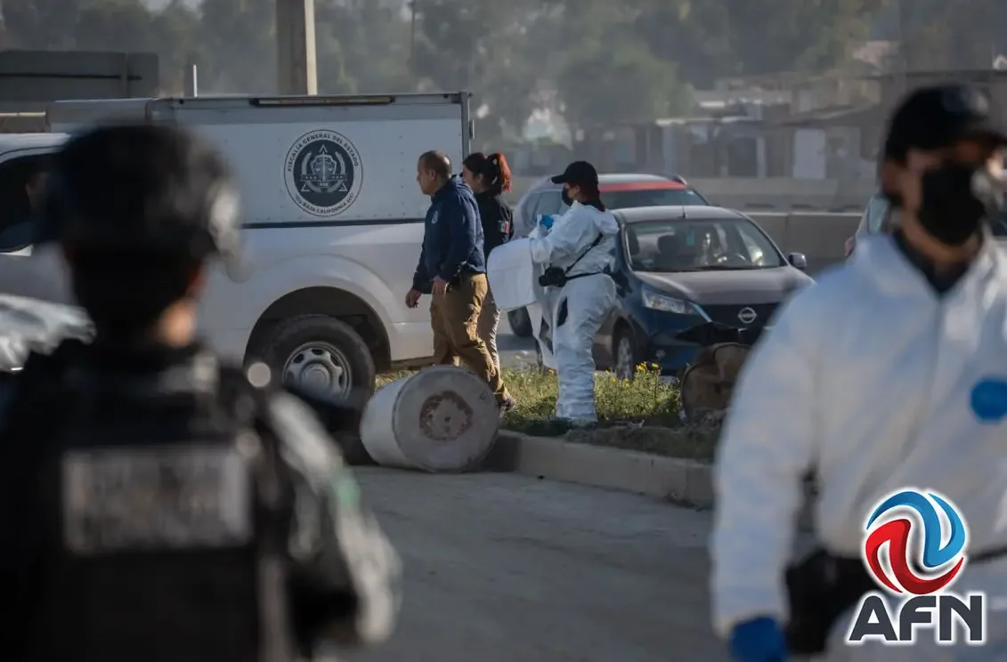 Cadáver hallado en tambo abandonado en la Vía Rápida Alamar, Tijuana.