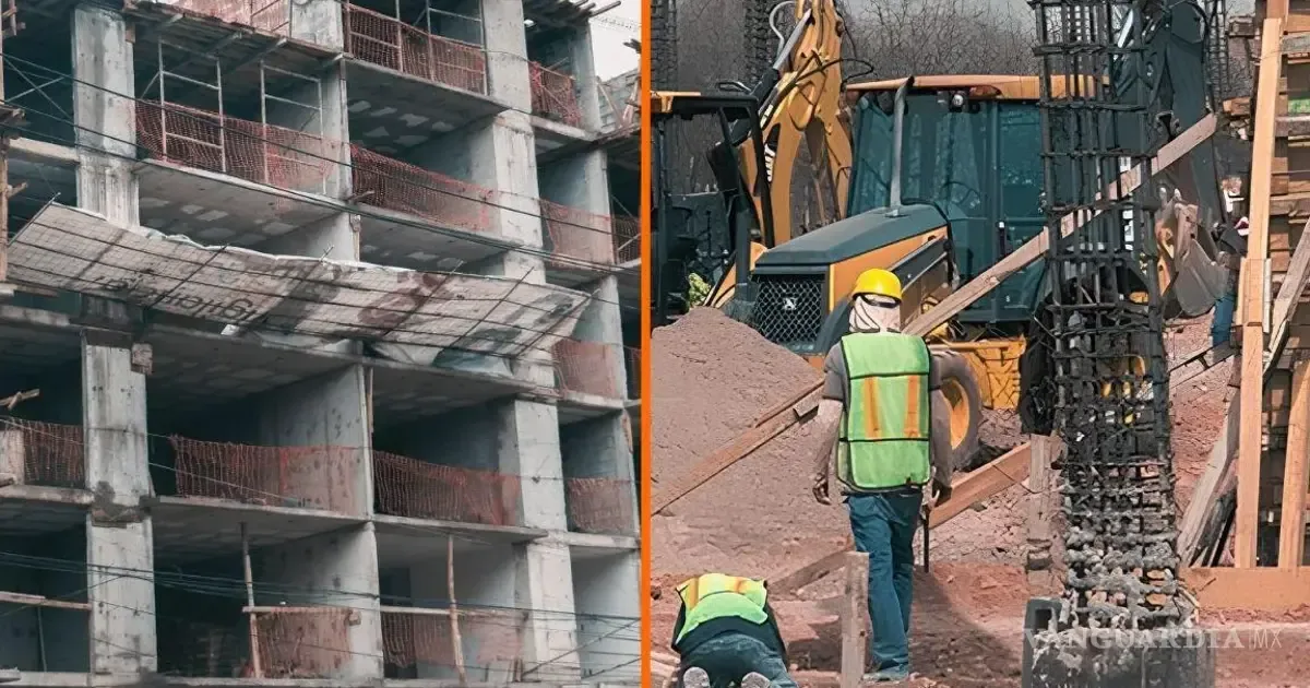El sector construcción acusa una disminución notable de trabajadores en México, con Coahuila liderando las pérdidas en personal.