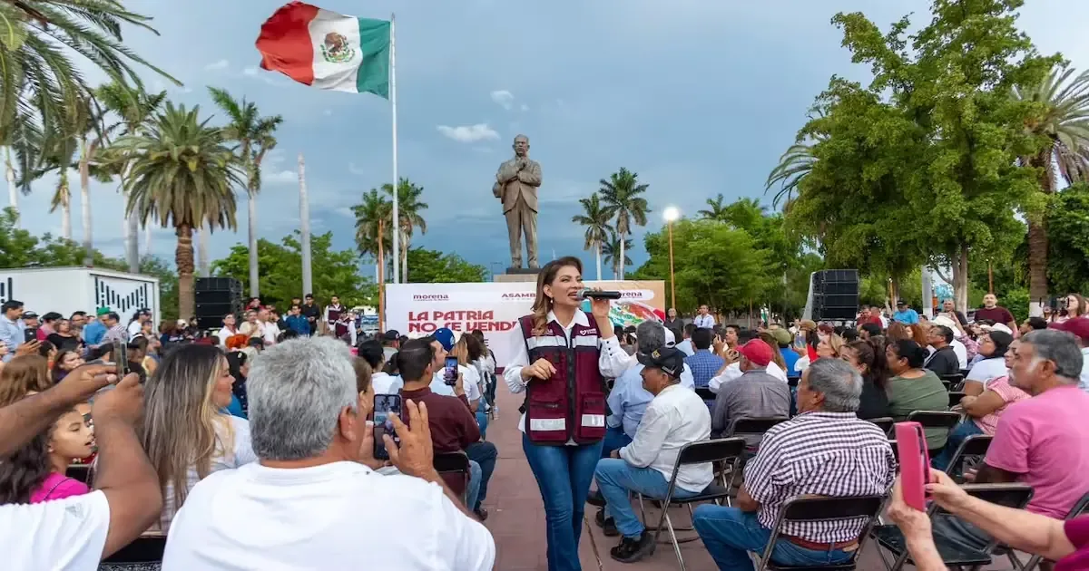 Lorenia Valles destaca el compromiso de la Cuarta Transformación con Cajeme para impulsar el bienestar social y económico.