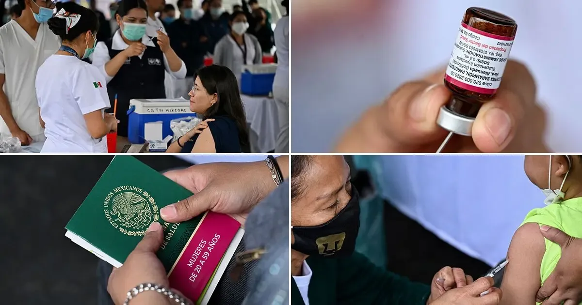 Campaña de vacunación contra el sarampión en Ciudad de México.
