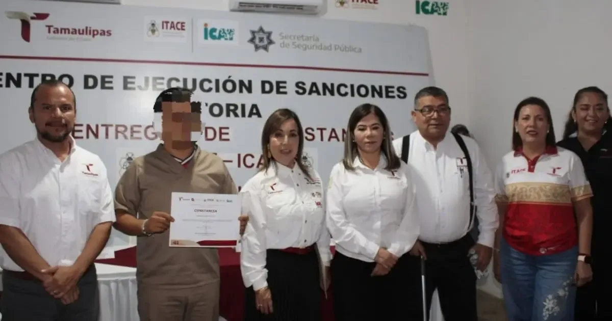 La Secretaría de Seguridad Pública de Tamaulipas refuerza la reinserción social con formación laboral en prisión.