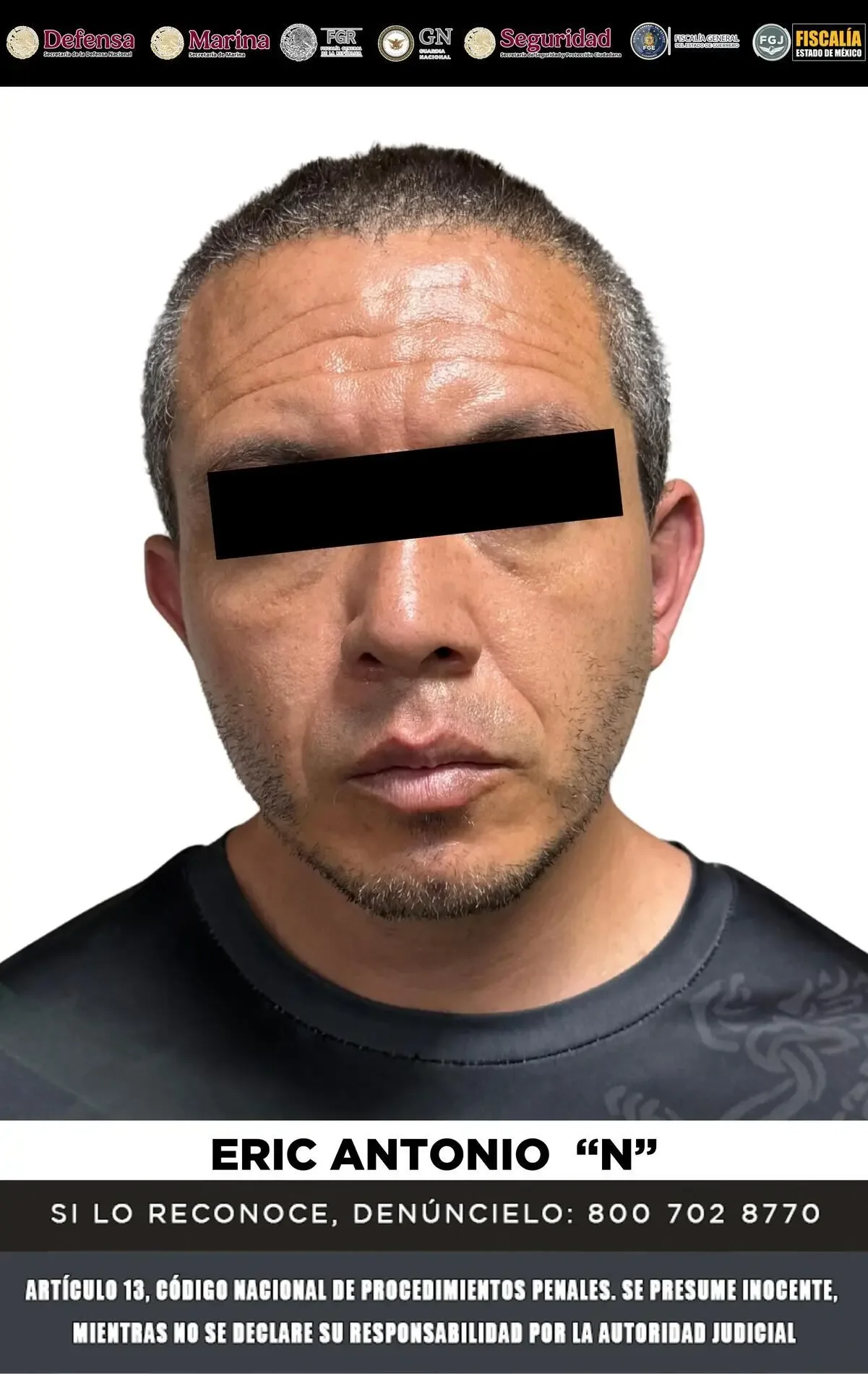 Captura de Eric Antonio “N” en Acapulco por doble feminicidio en Edomex.