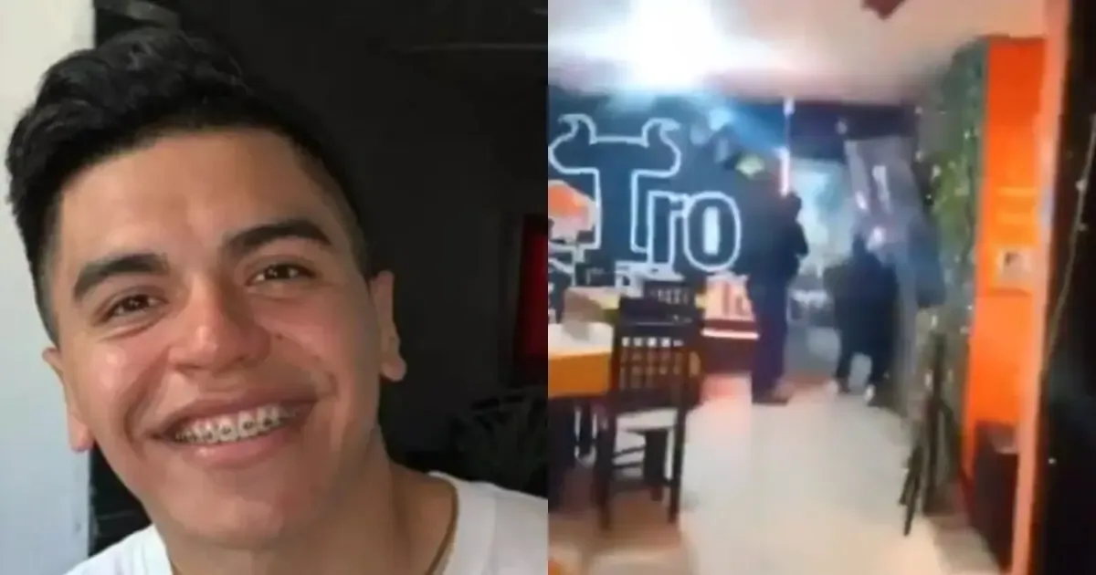 Captura del momento del ataque al periodista Carlos Castro en Poza Rica.