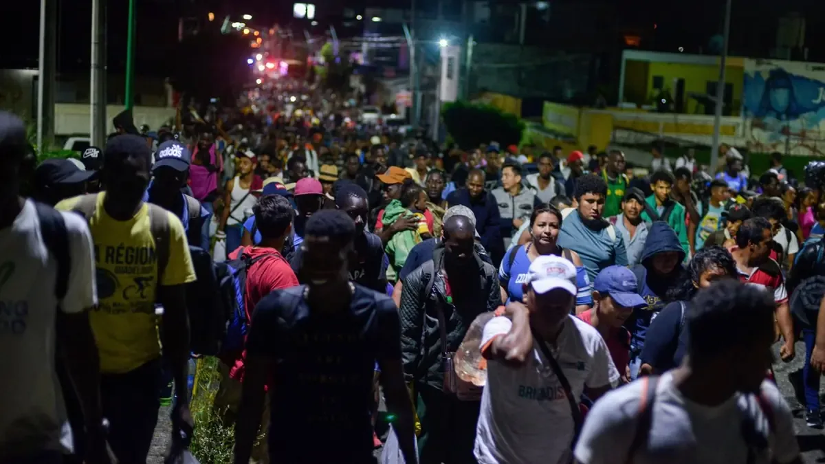 La caravana busca apoyo en el gobierno mexicano para evitar la caminata hacia la frontera norte.