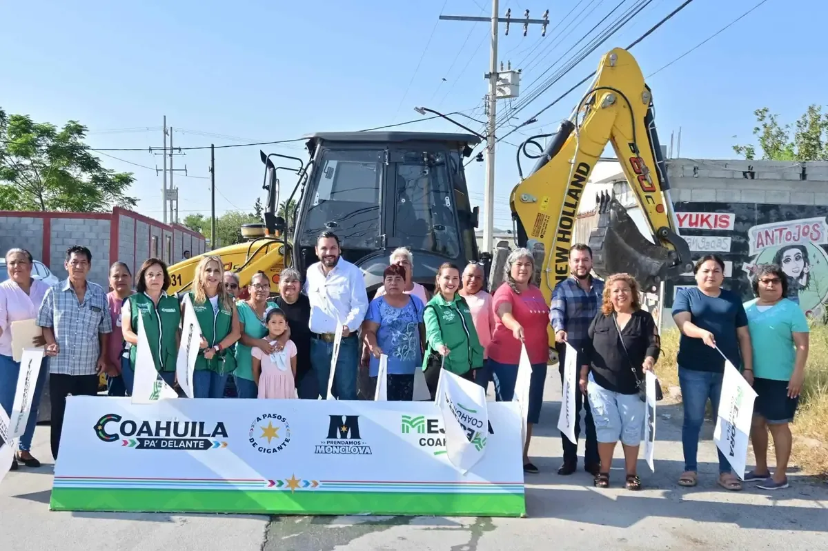 La obra mejorará la movilidad en el sur de Monclova y beneficiará a varias colonias.