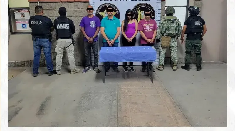 Un operativo de las fuerzas de seguridad en Sonora detiene a cuatro personas y asegura sustancias ilegales.