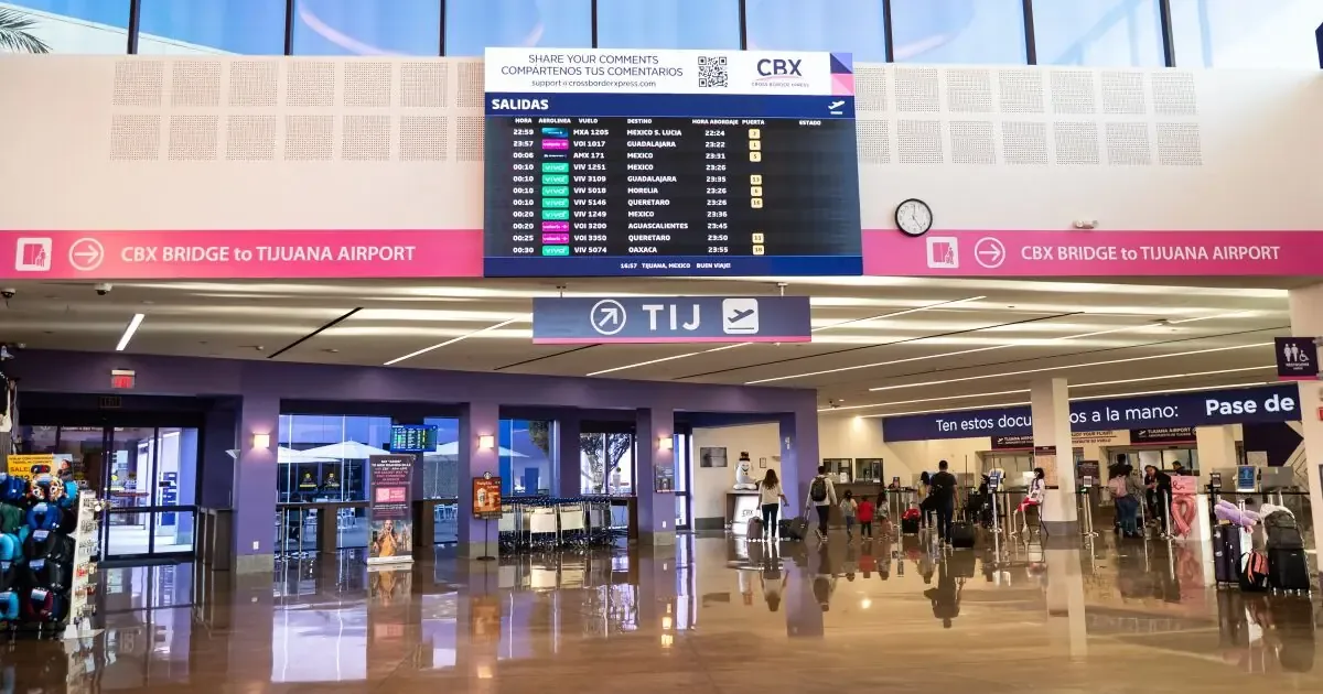 El puente CBX conecta el aeropuerto de Tijuana con San Diego, transformando el tráfico de pasajeros en la región.
