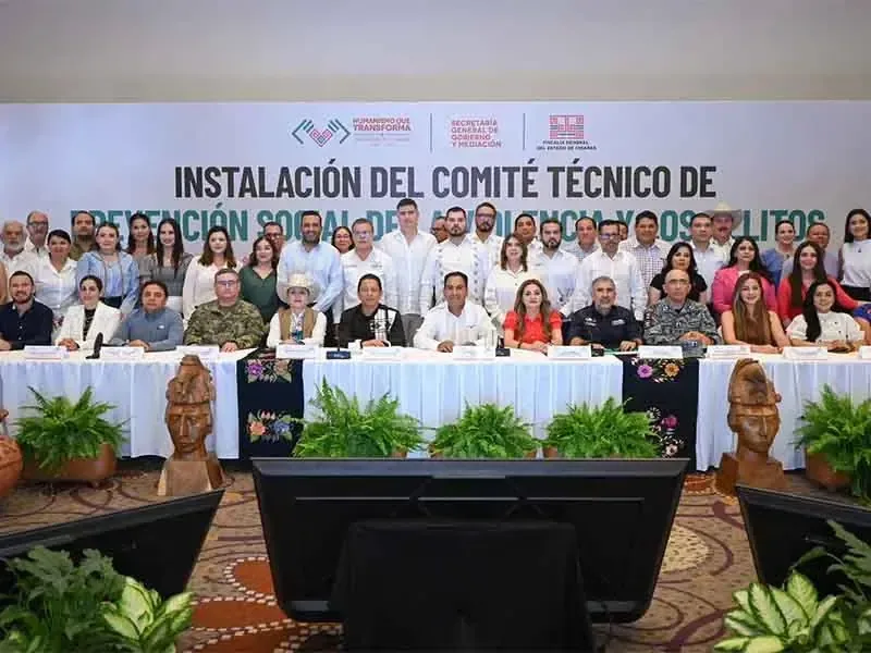 La instalación de un comité para prevenir delitos busca fortalecer la paz en el estado.
