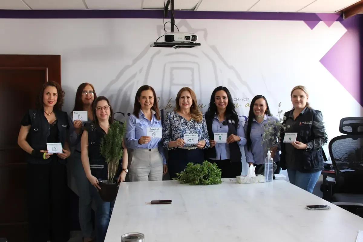 El municipio promueve prácticas sostenibles en oficinas para reducir su huella ambiental.