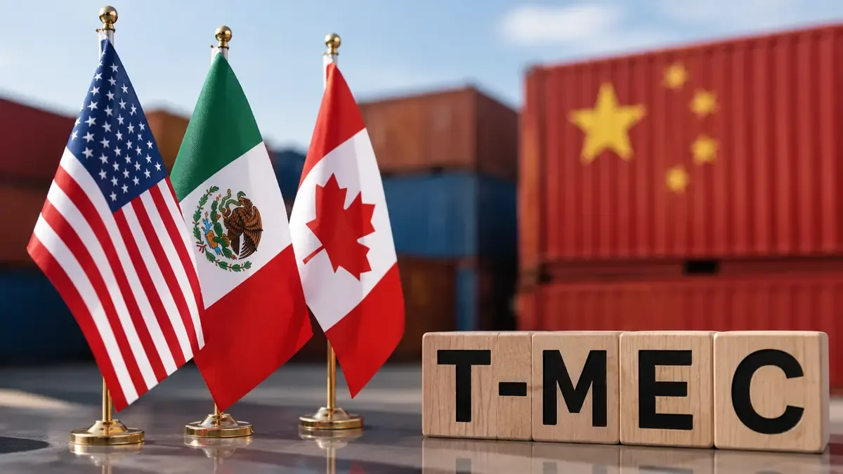 El COMCE destaca la influencia de China en negociaciones del tratado entre México, EE.UU. y Canadá.