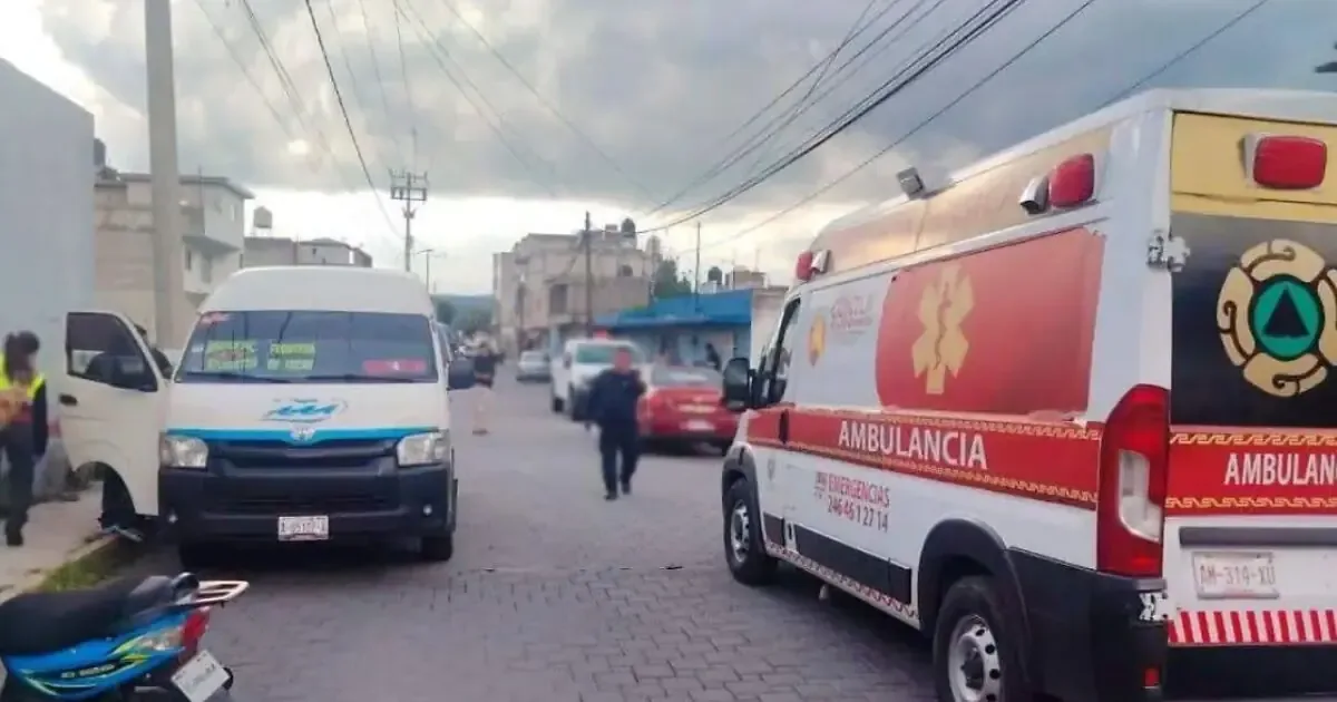 Un operador de transporte fue baleado al intentar detener a un asaltante en Amaxac de Guerrero, generando un operativo policial.
