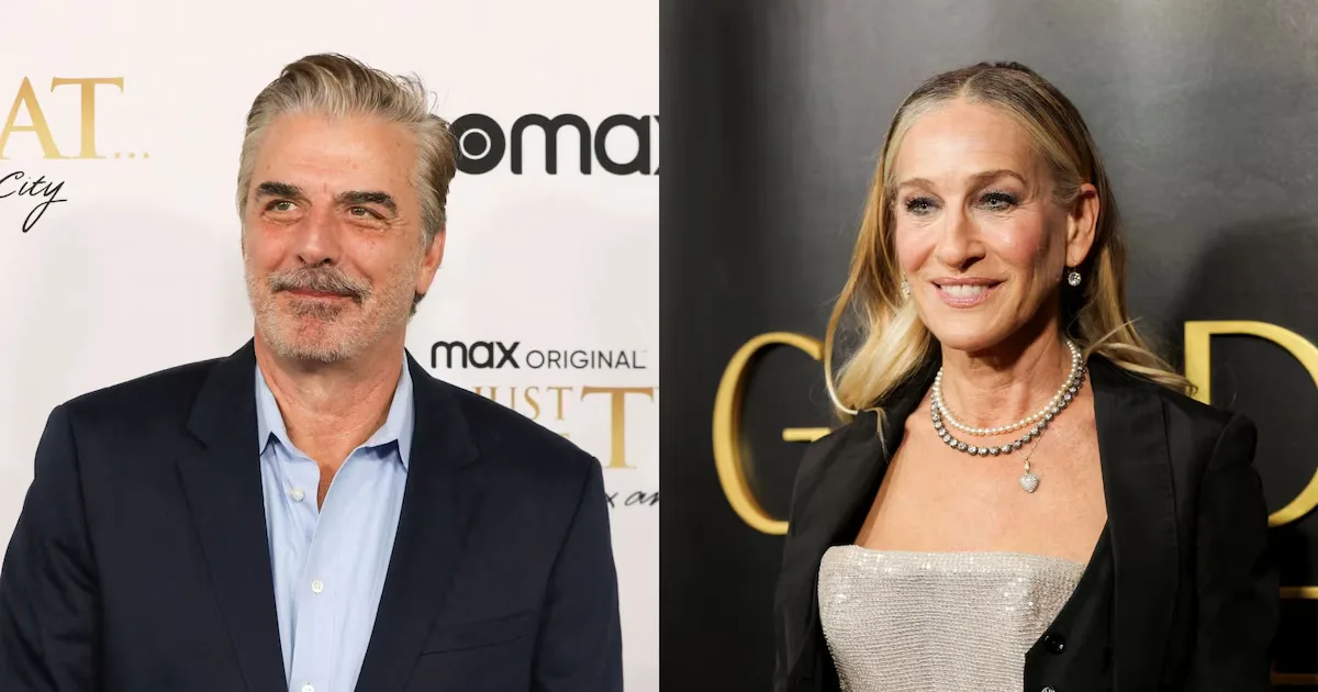 Chris Noth durante un evento público, poniendo en tela de juicio su relación con Sarah Jessica Parker.
