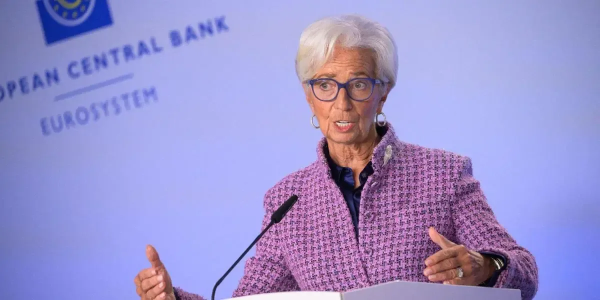 Christine Lagarde durante su intervención en el Foro de Davos sobre digitalización.