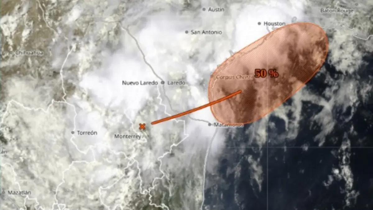 La Conagua indica un aumento en las probabilidades de lluvias intensas en Nuevo León por un fenómeno ciclónico.