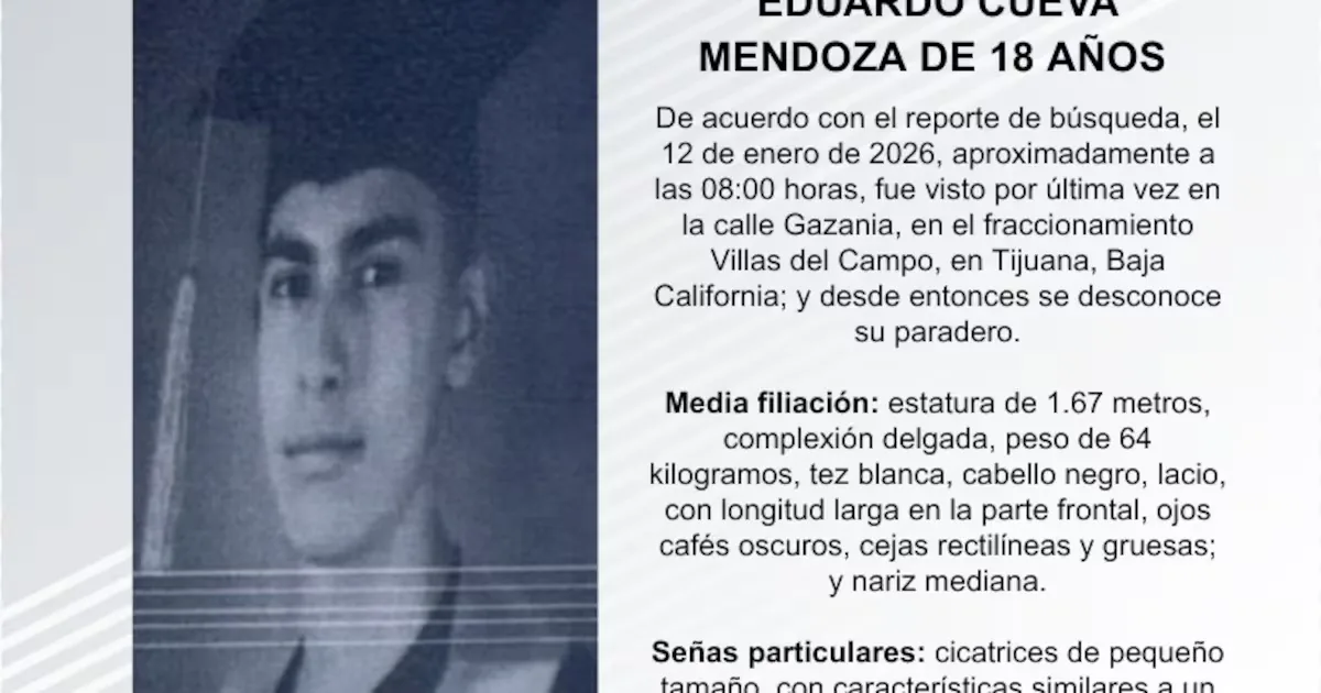 Ciudadanos se movilizan para encontrar a Eduardo Cueva Mendoza en Tijuana.