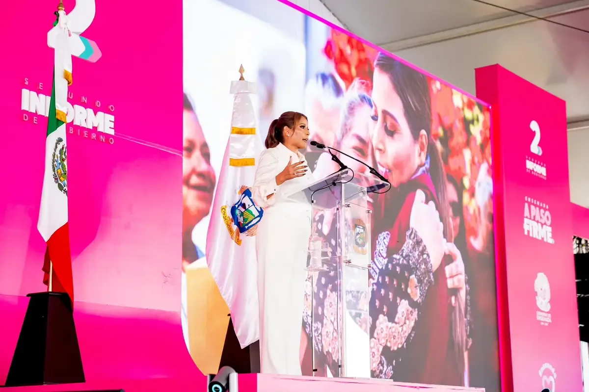 La presidenta municipal resalta logros en seguridad, infraestructura y bienestar social en su segundo año de gobierno.