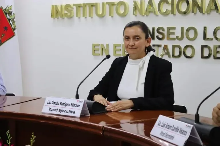 "Claudia Rodríguez Sánchez asume la vocalía ejecutiva del INE en Puebla."