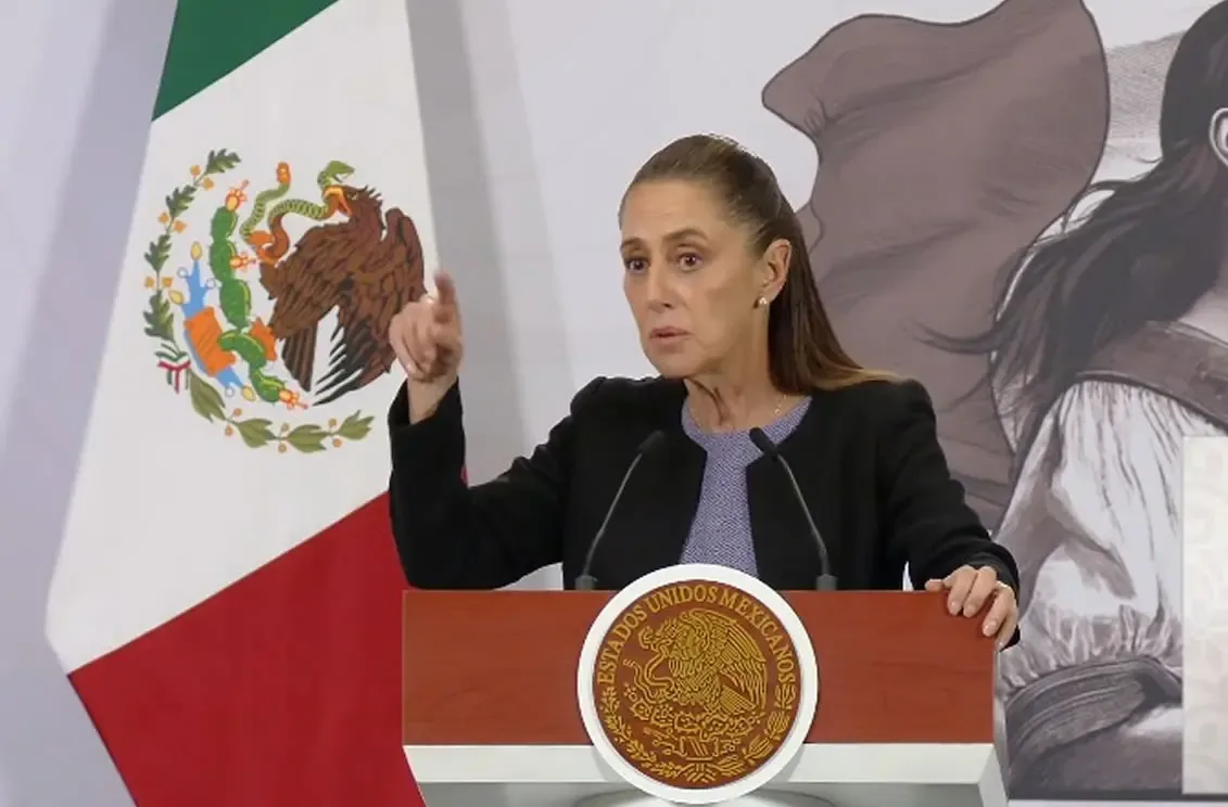 Claudia Sheinbaum durante el anuncio de su visita a Tijuana y San Quintín.