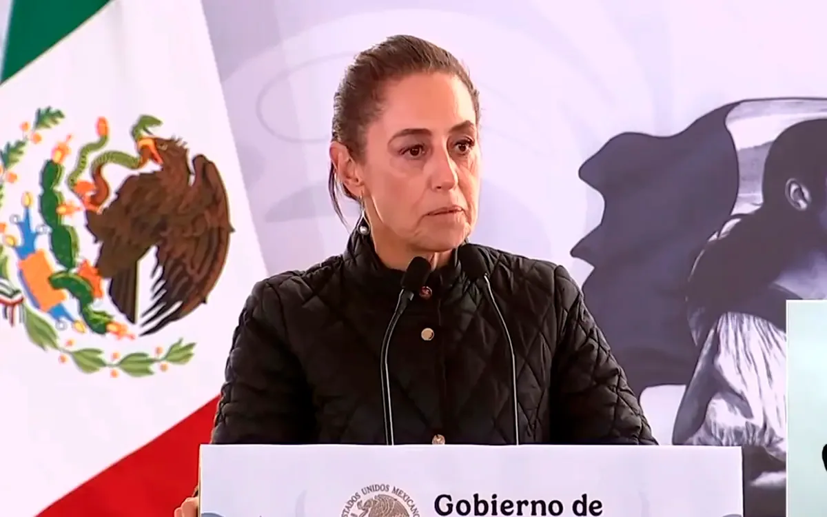 "Claudia Sheinbaum durante la entrega de viviendas en Reynosa, Tamaulipas."