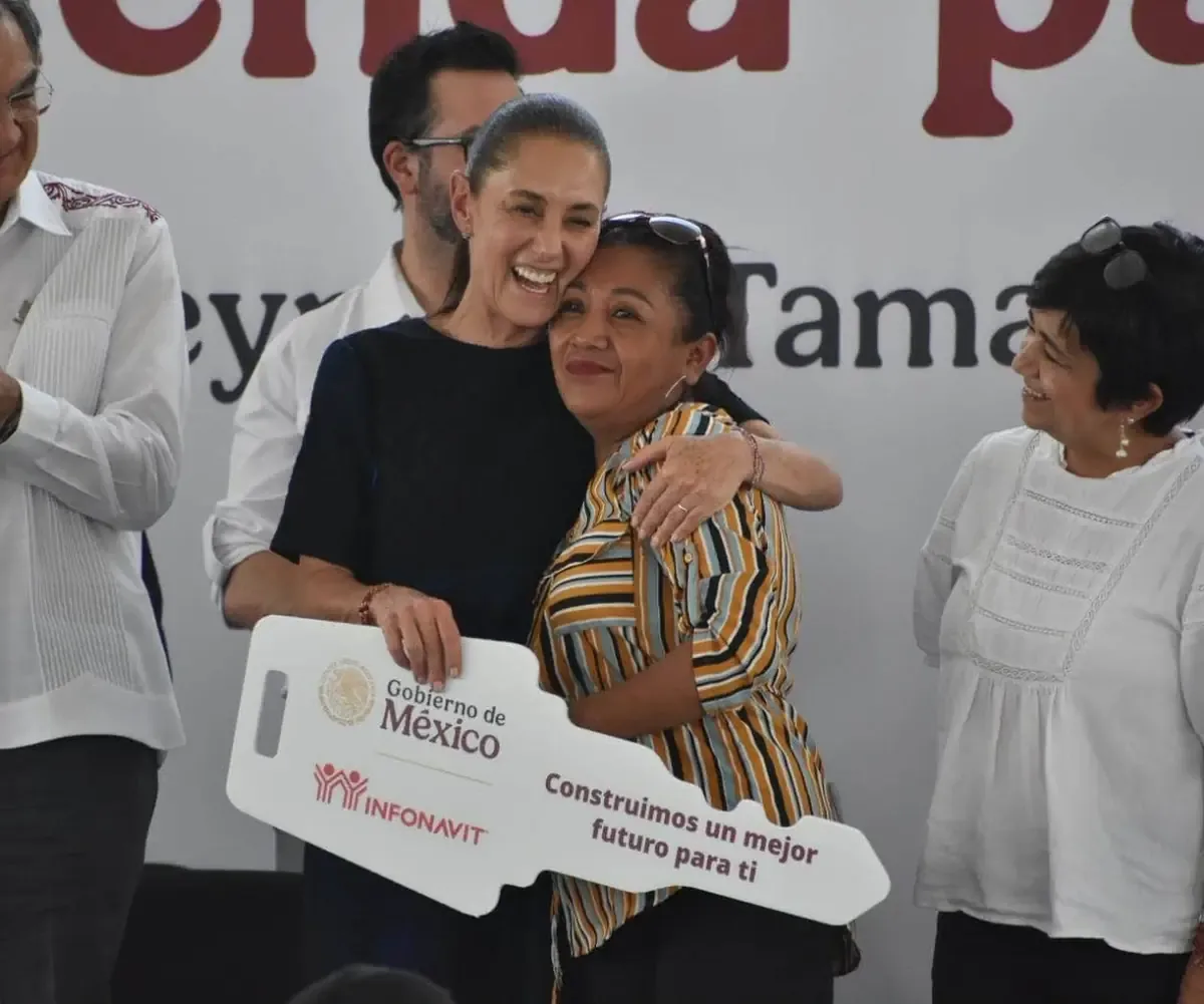 La presidenta Sheinbaum garantiza acceso a vivienda digna para familias en Tamaulipas.