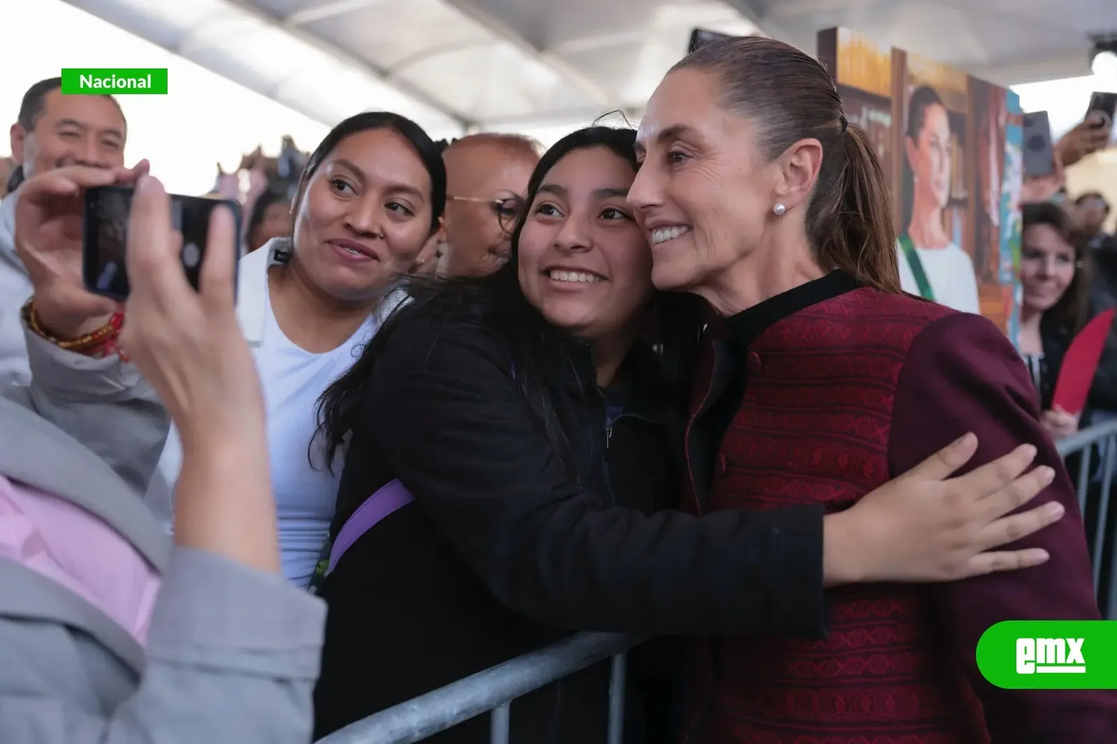 Claudia Sheinbaum Pardo durante la inauguración en Baja California.