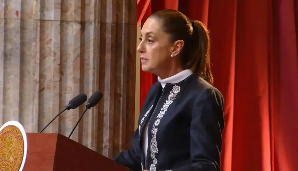 Claudia Sheinbaum Pardo en el evento conmemorativo por la Constitución de 1917.