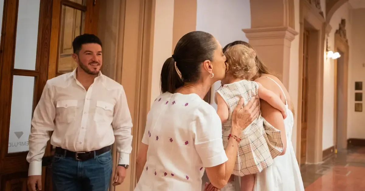 La presidenta Claudia Sheinbaum se reunió con el gobernador de Nuevo León antes de su informe de gobierno.