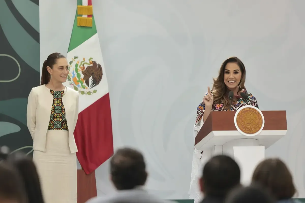 Claudia Sheinbaum y Mara Lezama presentan avances en turismo y seguridad en la región.