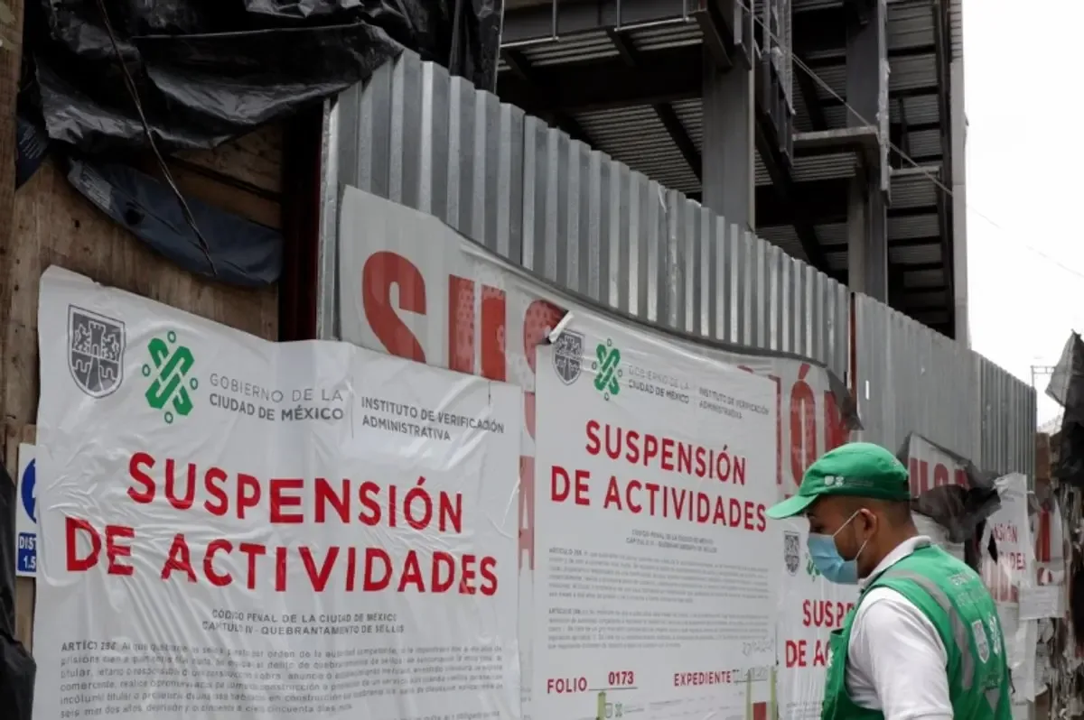 Clausuras de obras en la alcaldía Cuauhtémoc, Ciudad de México.