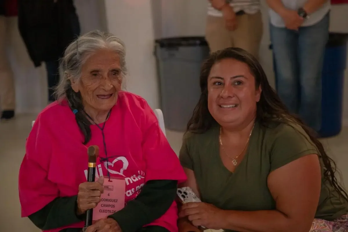 Cleotilde logró ver a su hija después de 20 años gracias a un programa migrante.