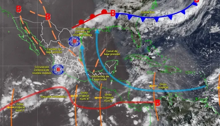 Lluvias significativas y temperaturas que alcanzarán hasta 45 grados afectarán diversas regiones del país.