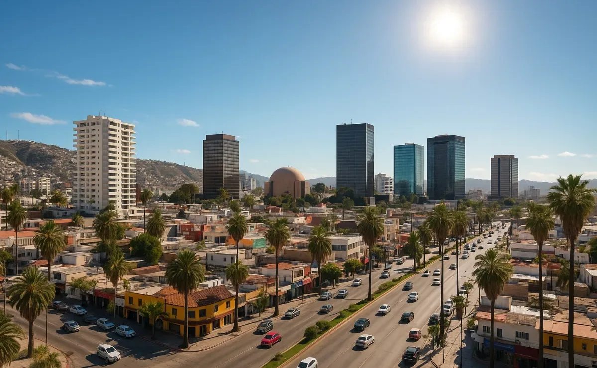 Clima despejado y templado en Tijuana, ideal para actividades al aire libre.