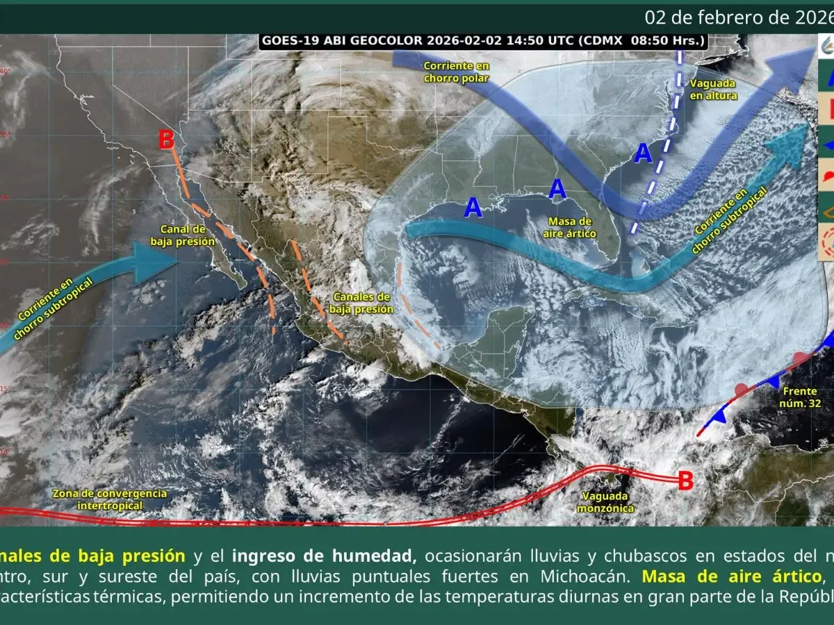 Clima frío y lluvias afectan diversas regiones de México hoy.