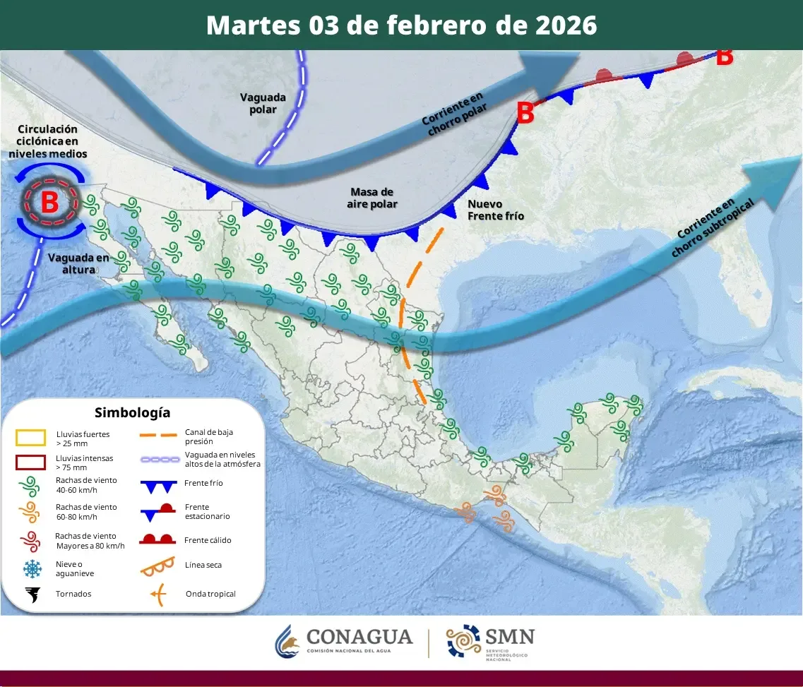 "Clima frío y lluvias aisladas pronosticadas para Quintana Roo este fin de semana."