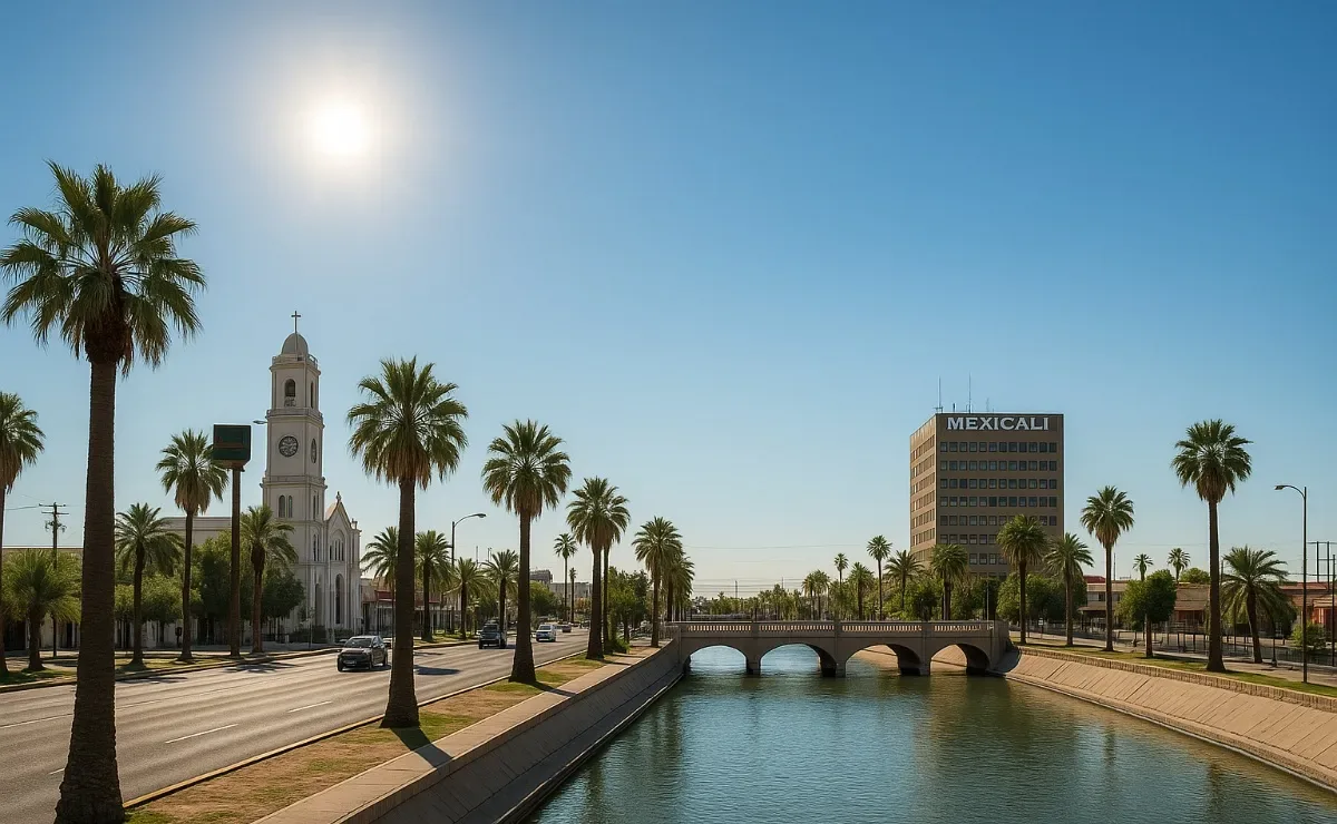 Clima soleado en Mexicali, ideal para actividades al aire libre.