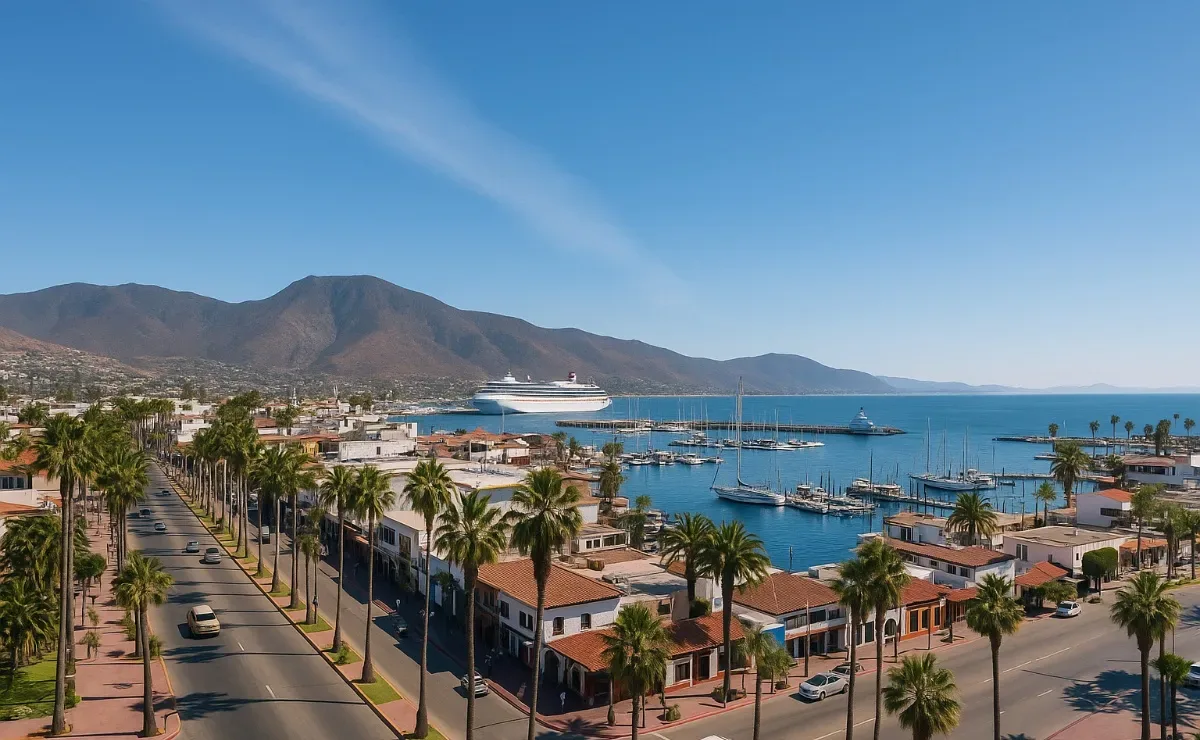 Clima soleado y temperaturas agradables en Ensenada, Baja California.
