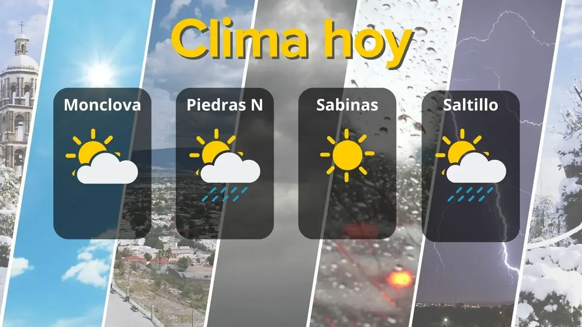 Coahuila experimentará un contraste climático con calor extremo en varias regiones y probabilidades de lluvia.