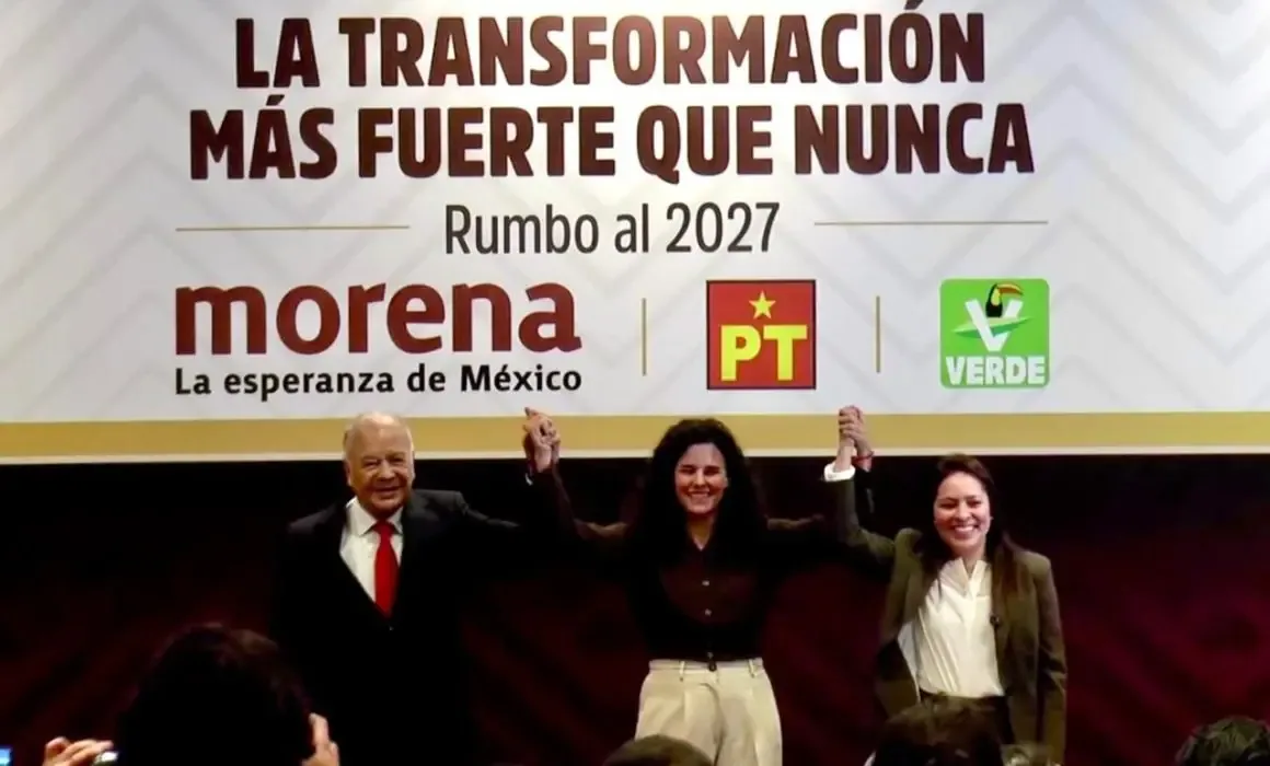 Coalición del PVEM, Morena y PT para elecciones de 2027.