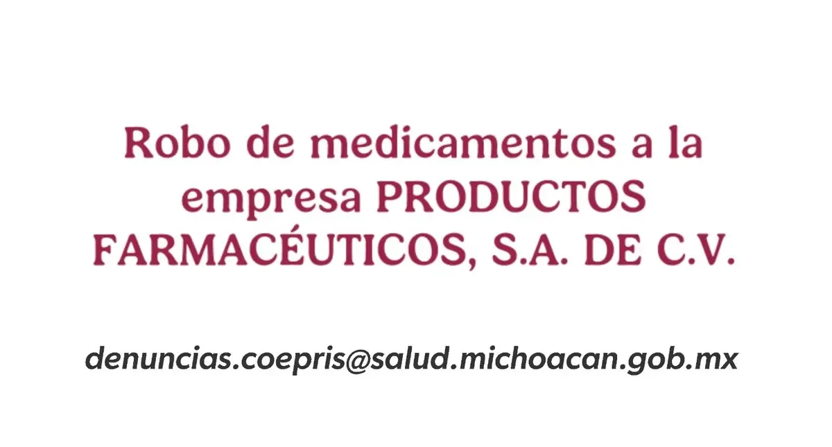 La venta irregular de medicamentos robados representa un riesgo para la salud pública en el estado.