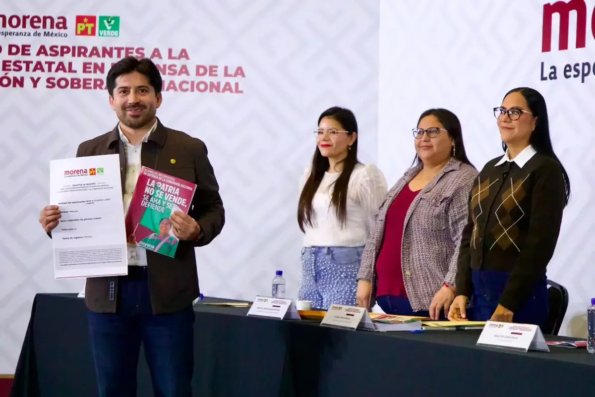 Nueve aspirantes, incluidos exfuncionarios cercanos al gobernador, se registran para la coordinación estatal de Morena.