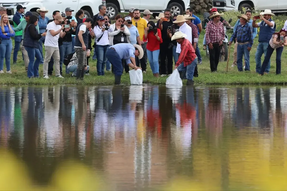 La donación de alevines beneficia a comunidades con pesca artesanal.