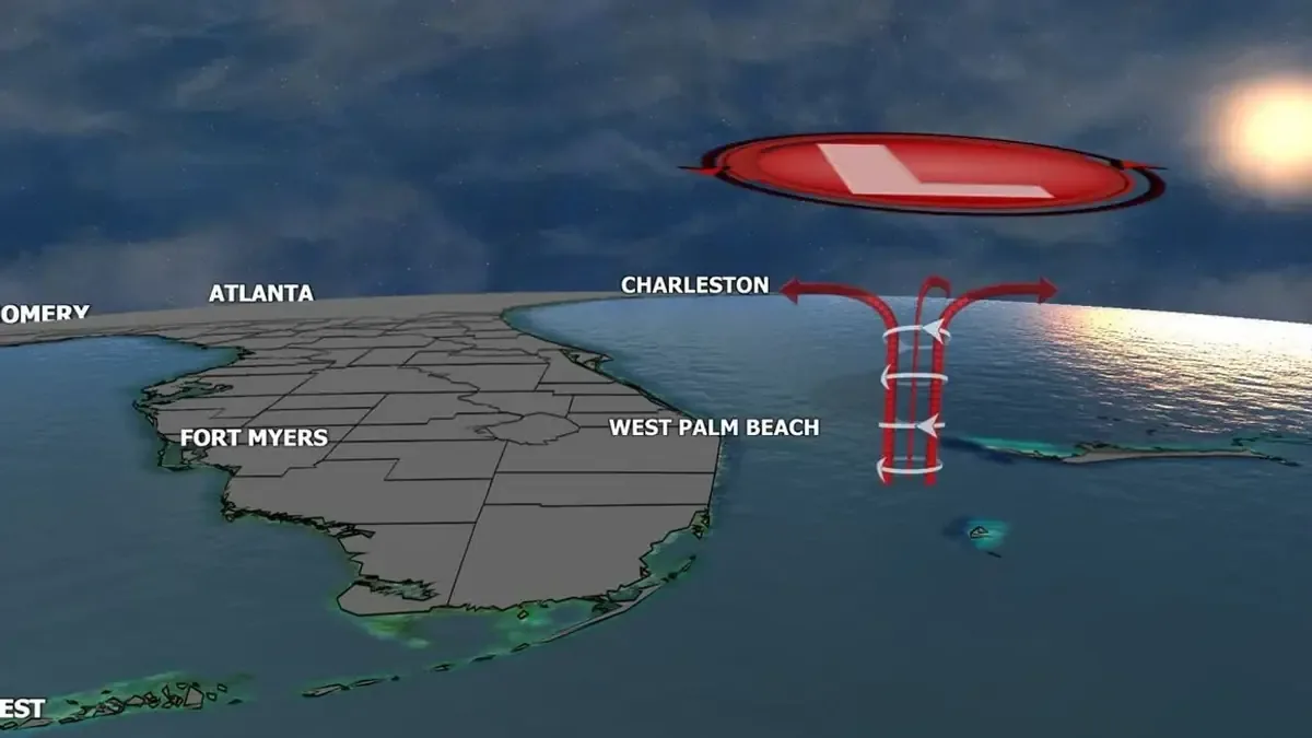Un fenómeno atmosférico conocido como TUTT provocó tormentas en Florida del Sur.