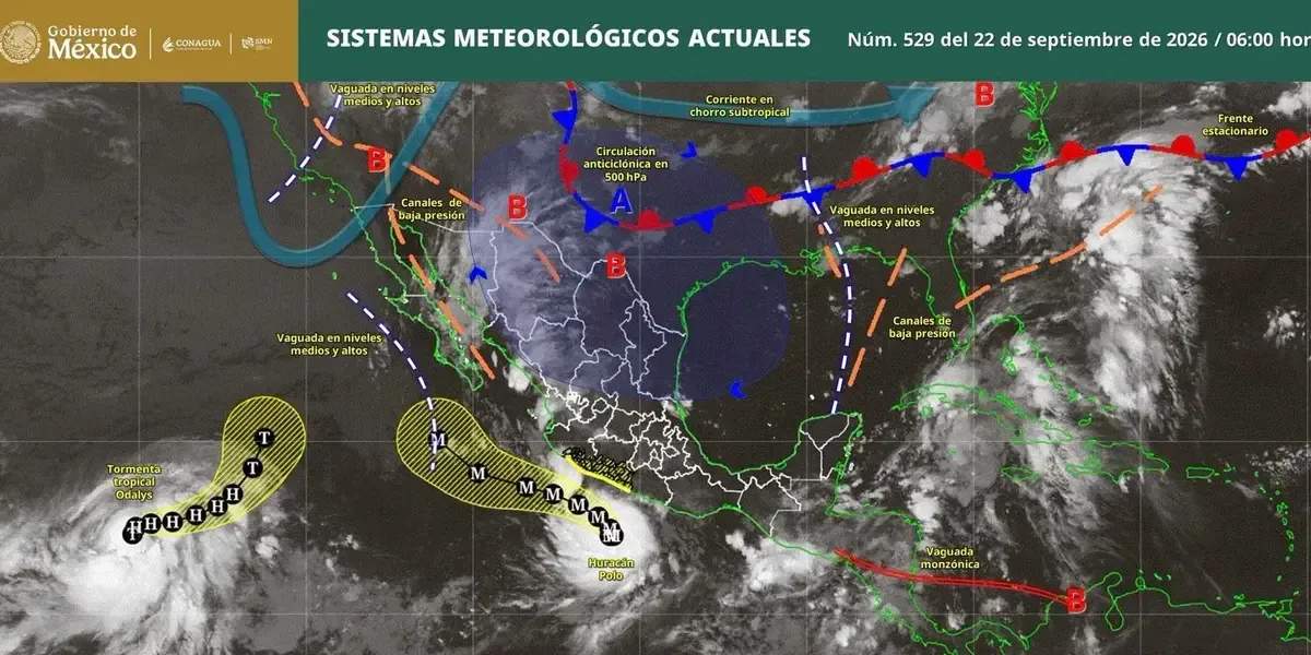 Los chubascos en Querétaro se suman a un panorama meteorológico nacional diverso.