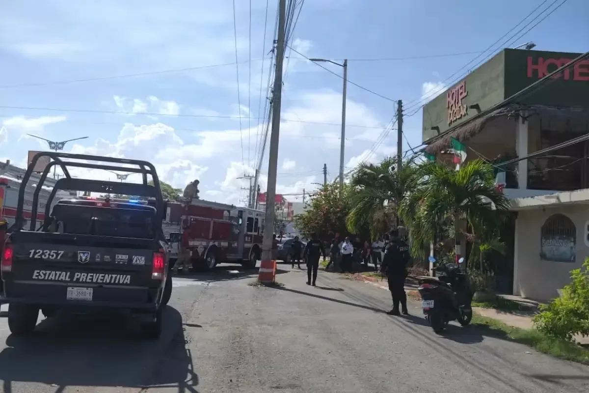 Un conato de incendio en el hotel Jaguar fue controlado rápidamente por bomberos en Chetumal, evitando mayores afectaciones.